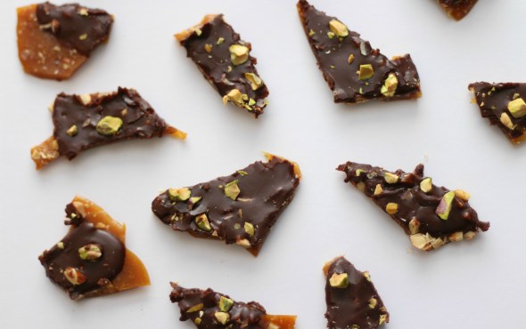 salted pistachio english toffee