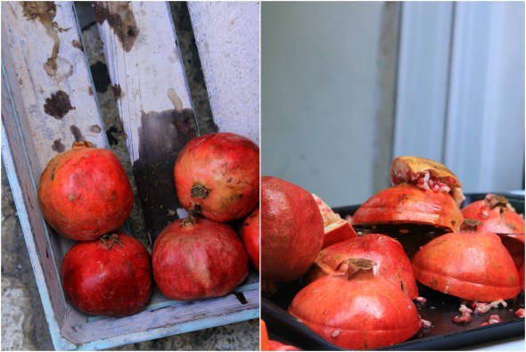 juicing pomegranates