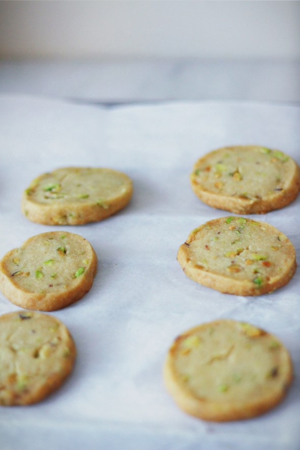 salted pistachio shortbread 