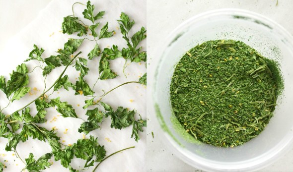 parsley and citrus powder