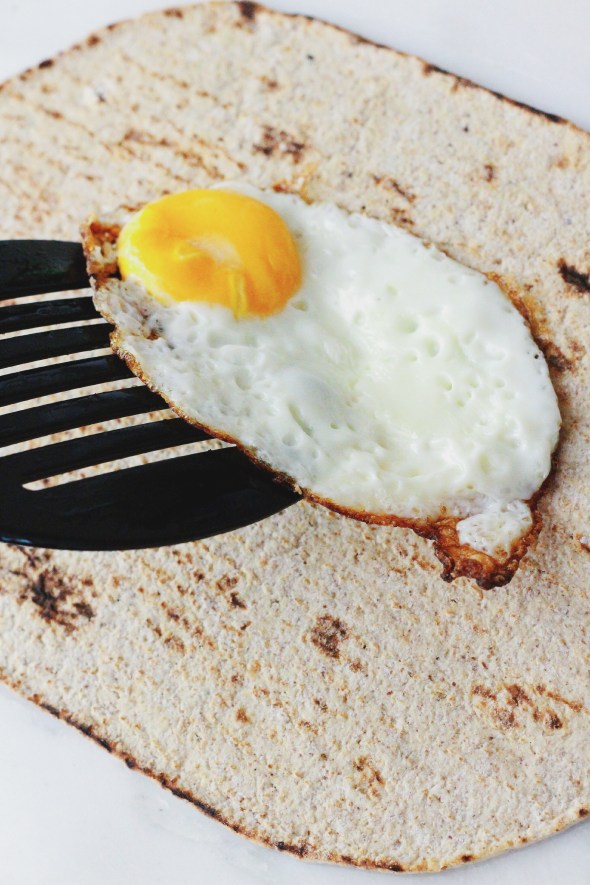 egg on wrap 