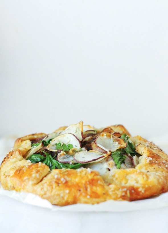 mushroom, thyme and potato galette