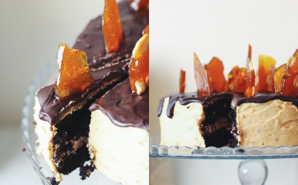 chocolate peanut butter crunch cake
