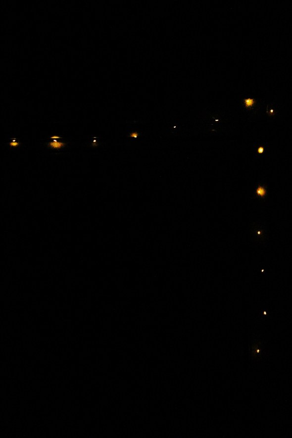 fairy lights at night