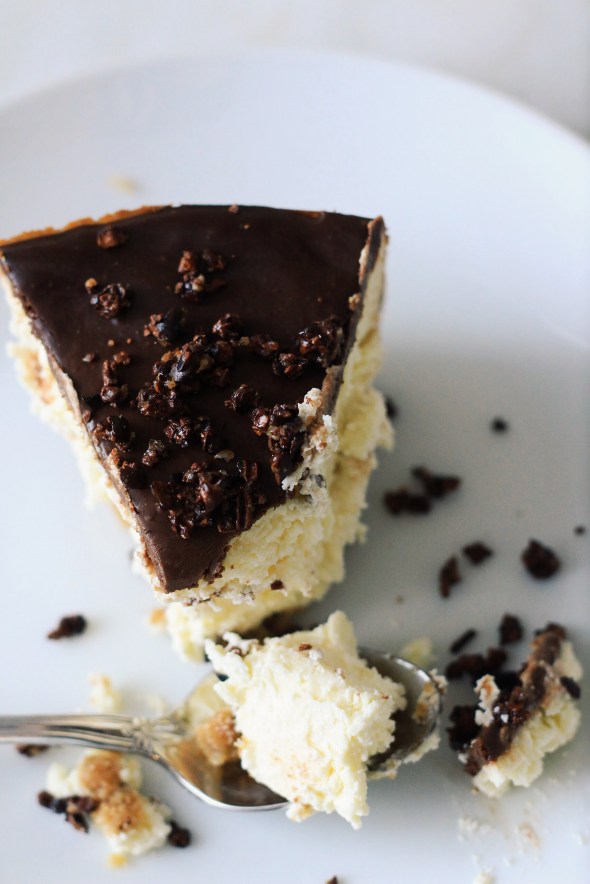 Cacao Nib Frangelico Cheesecake