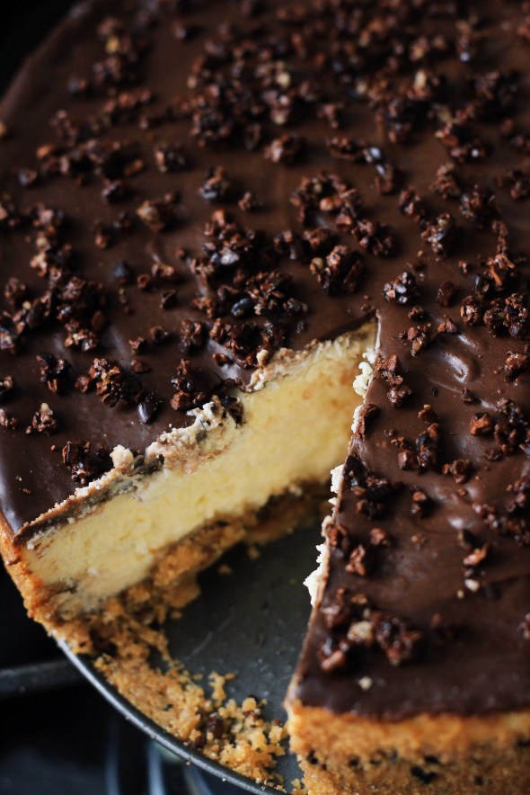 Cacao Nib Frangelico Cheesecake