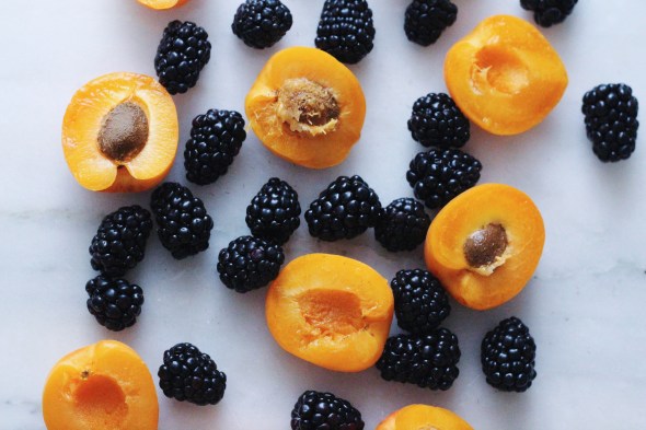 Roasted Blackberry Apricot Ice Cream