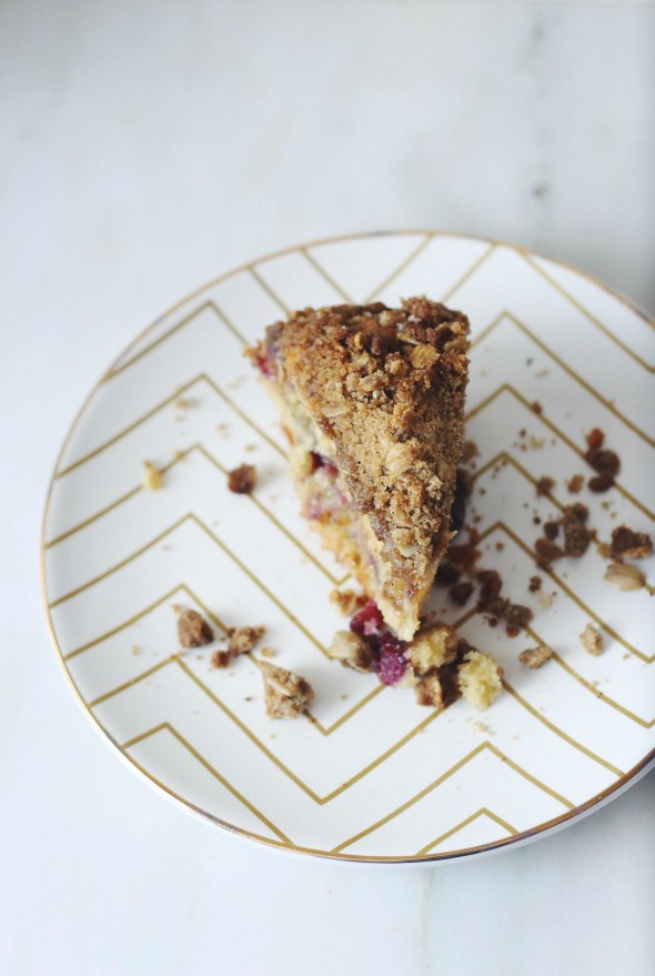 Cherry Buttermilk Cake with Brown Butter Streusel 