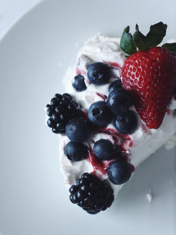 Triple Berry Pavlova