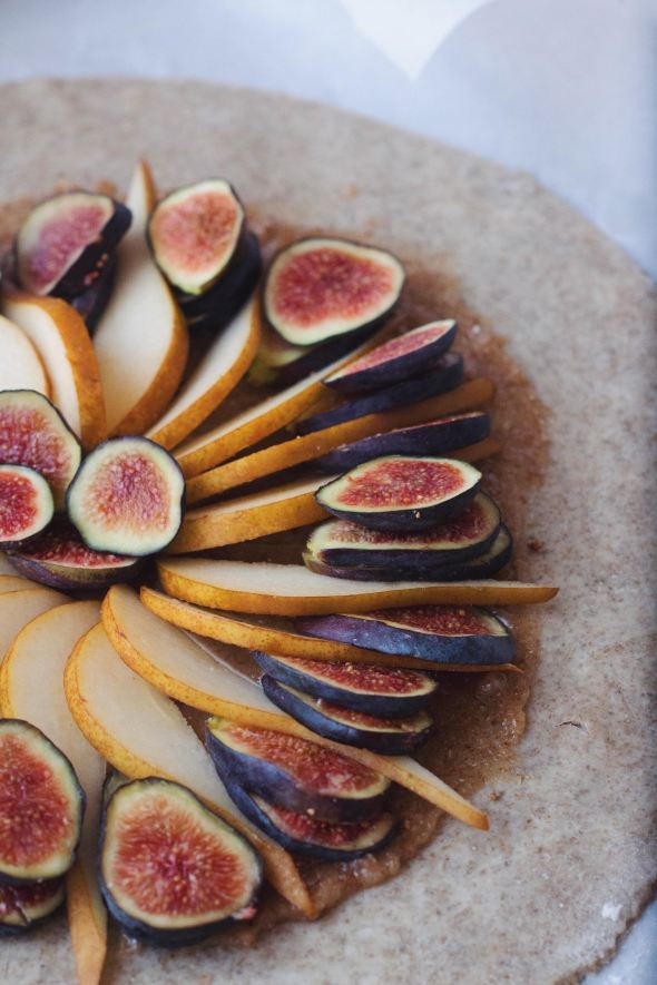 Fig, Pear & Frangipane Rye Galette