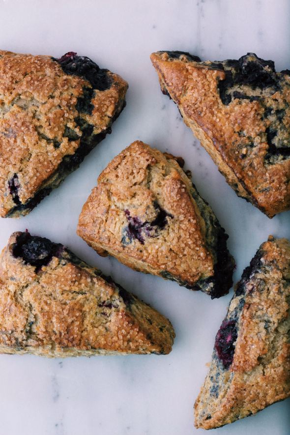 Blackberry Buttermilk Rye Scones