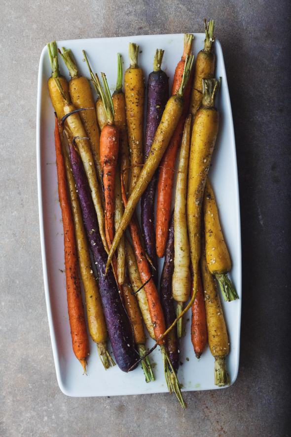 Za'atar and Honey Roasted Carrots with Cumin Aioli