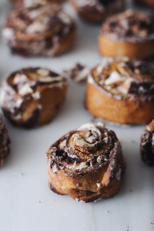 Chocolate & Walnut Meringue Cookies