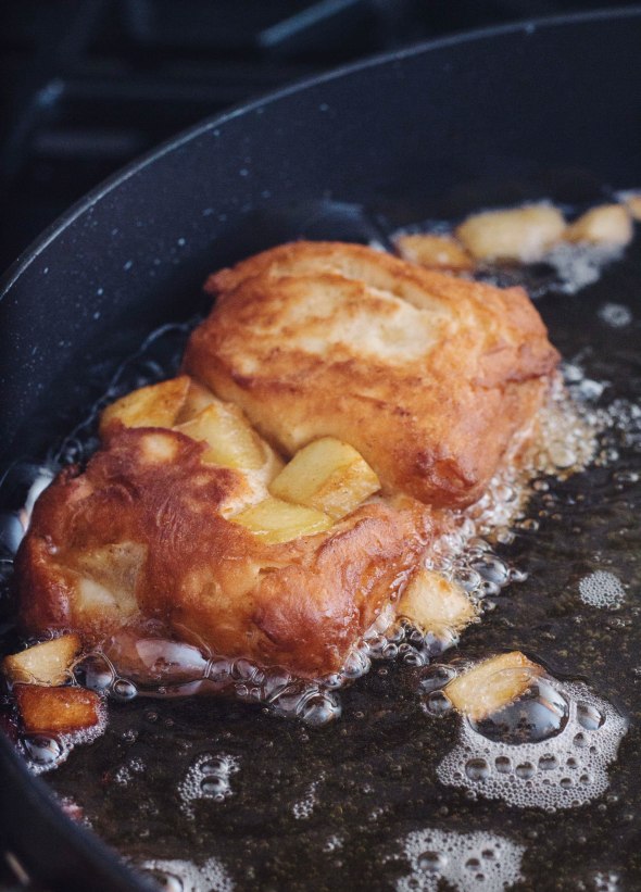 Maple Glazed Apple Fritters