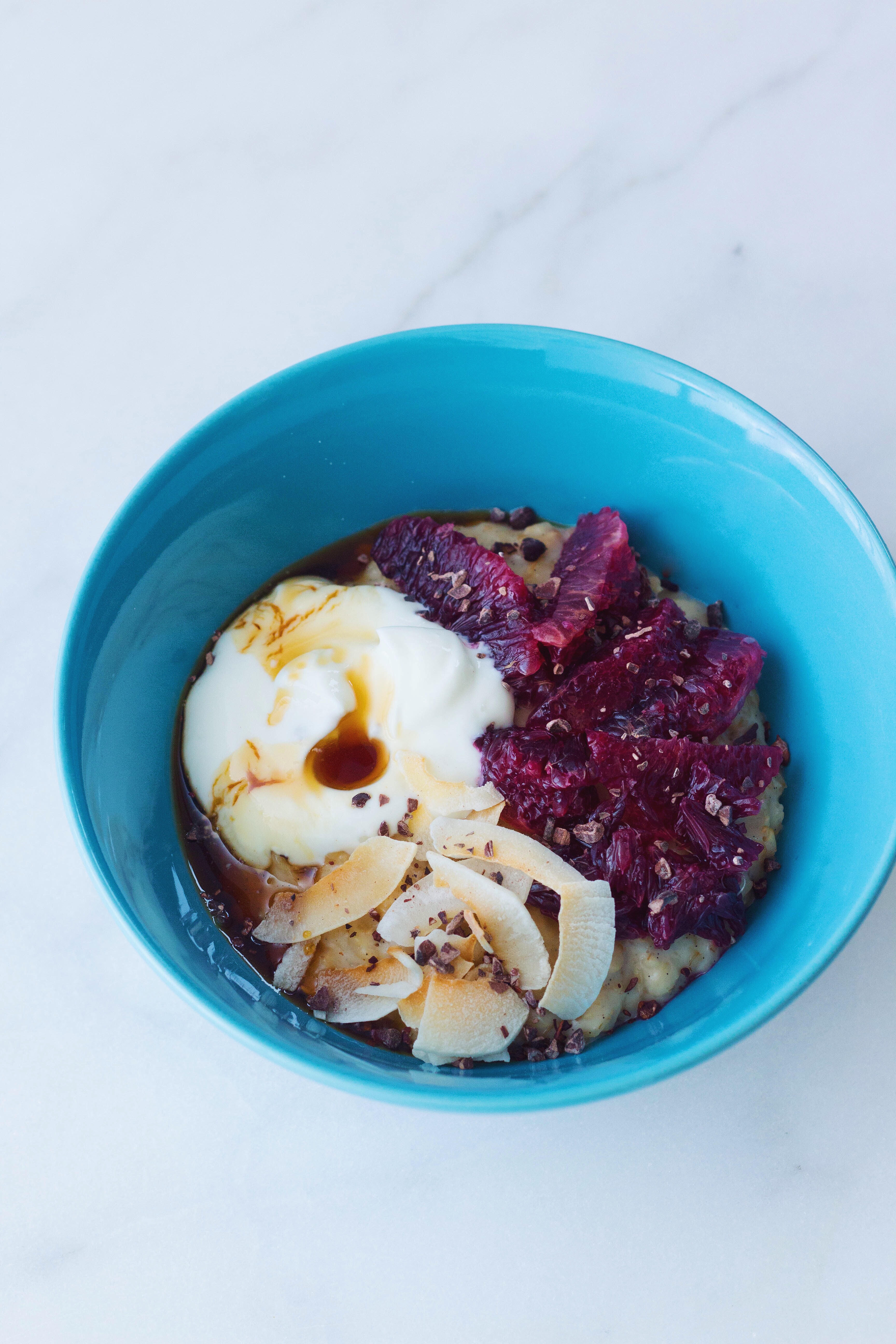Blood Orange, Coconut and Vanilla Oatmeal