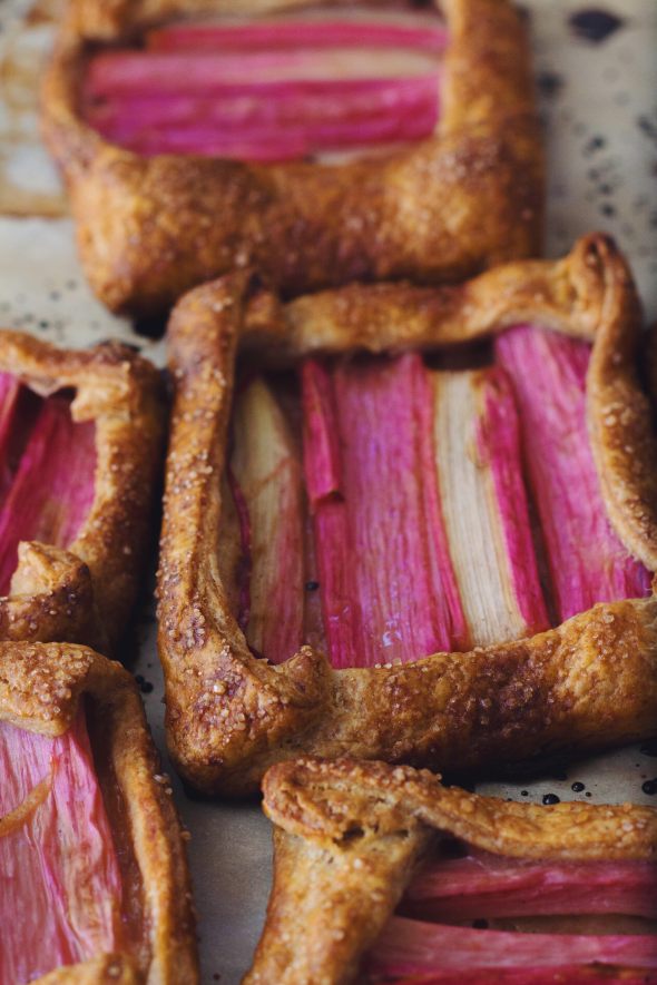 Rhubarb and Rye Galettes