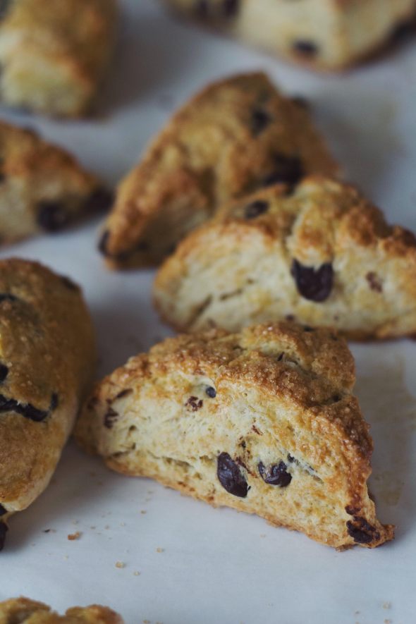 Simplest Chocolate Chip Scones