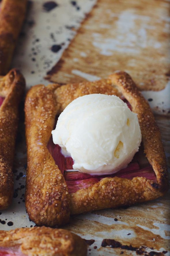 Rhubarb and Rye Galettes