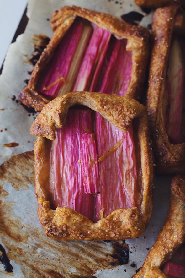Rhubarb and Rye Galettes