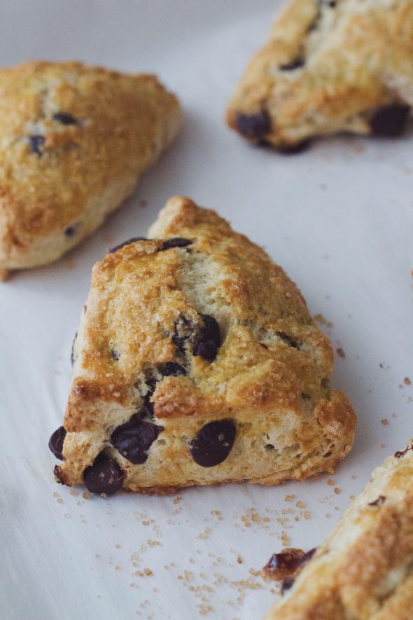 Simplest Chocolate Chip Scones