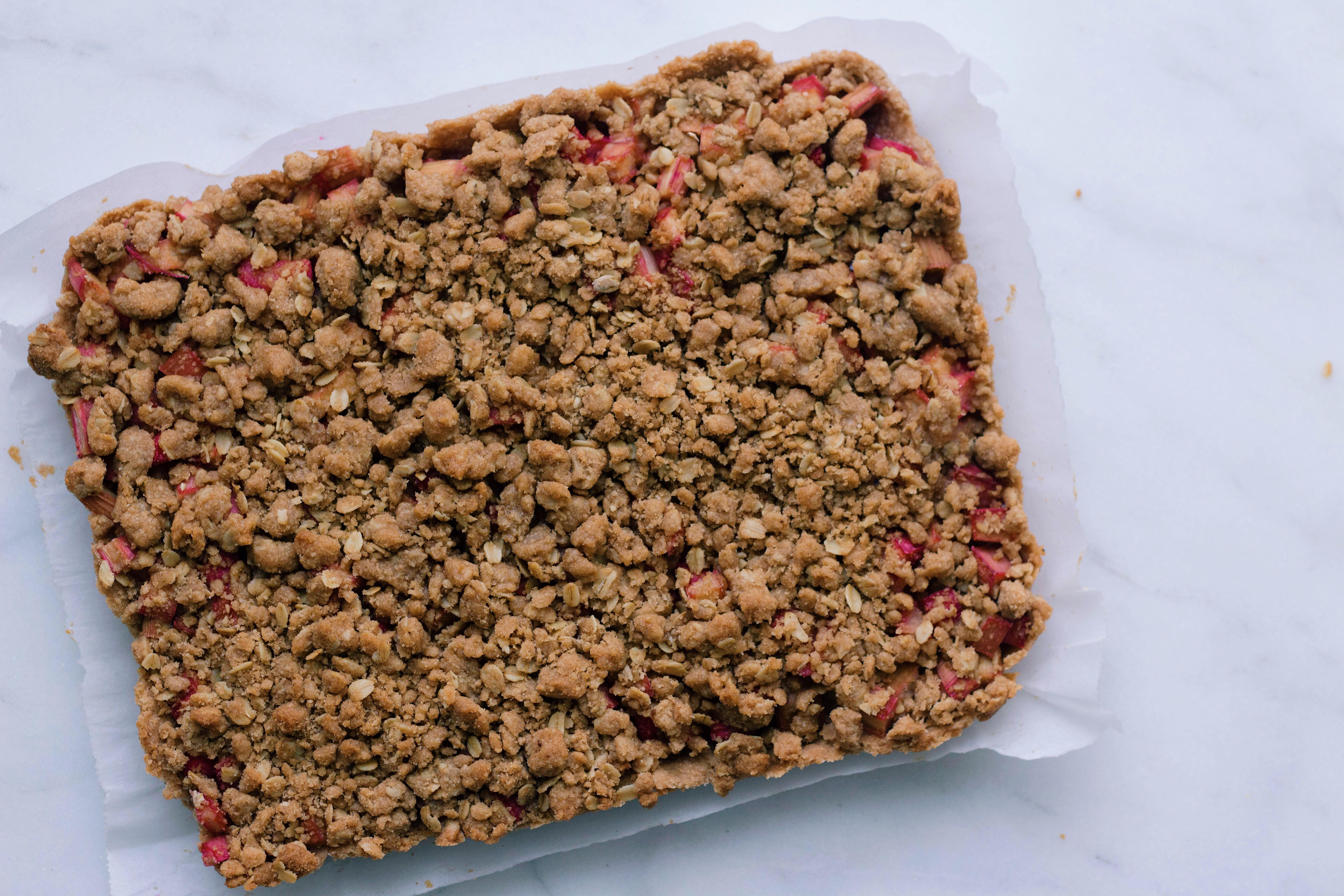Whole Wheat Rhubarb Pie Bars
