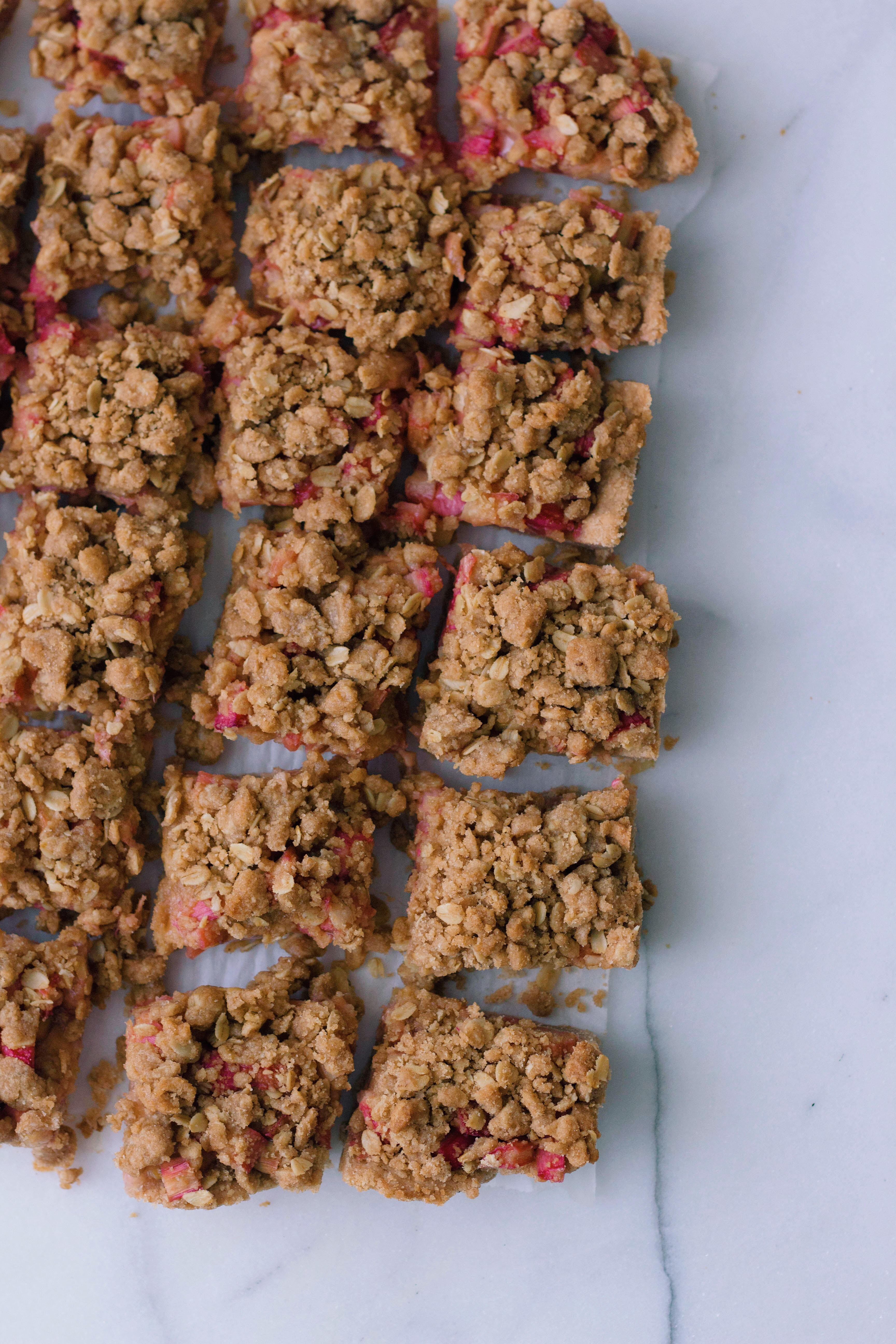 Whole Wheat Rhubarb Pie Bars
