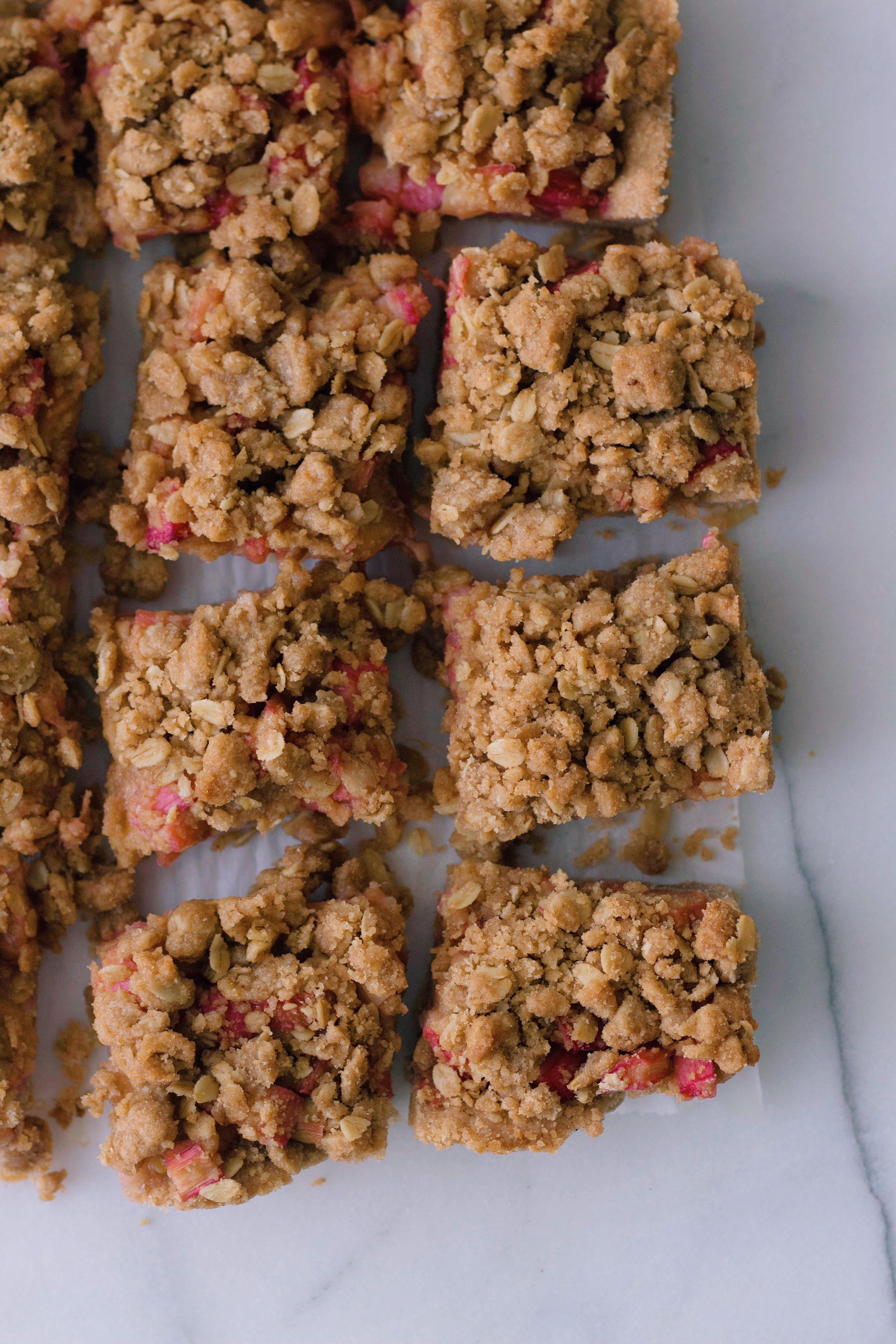 Whole Wheat Rhubarb Pie Bars