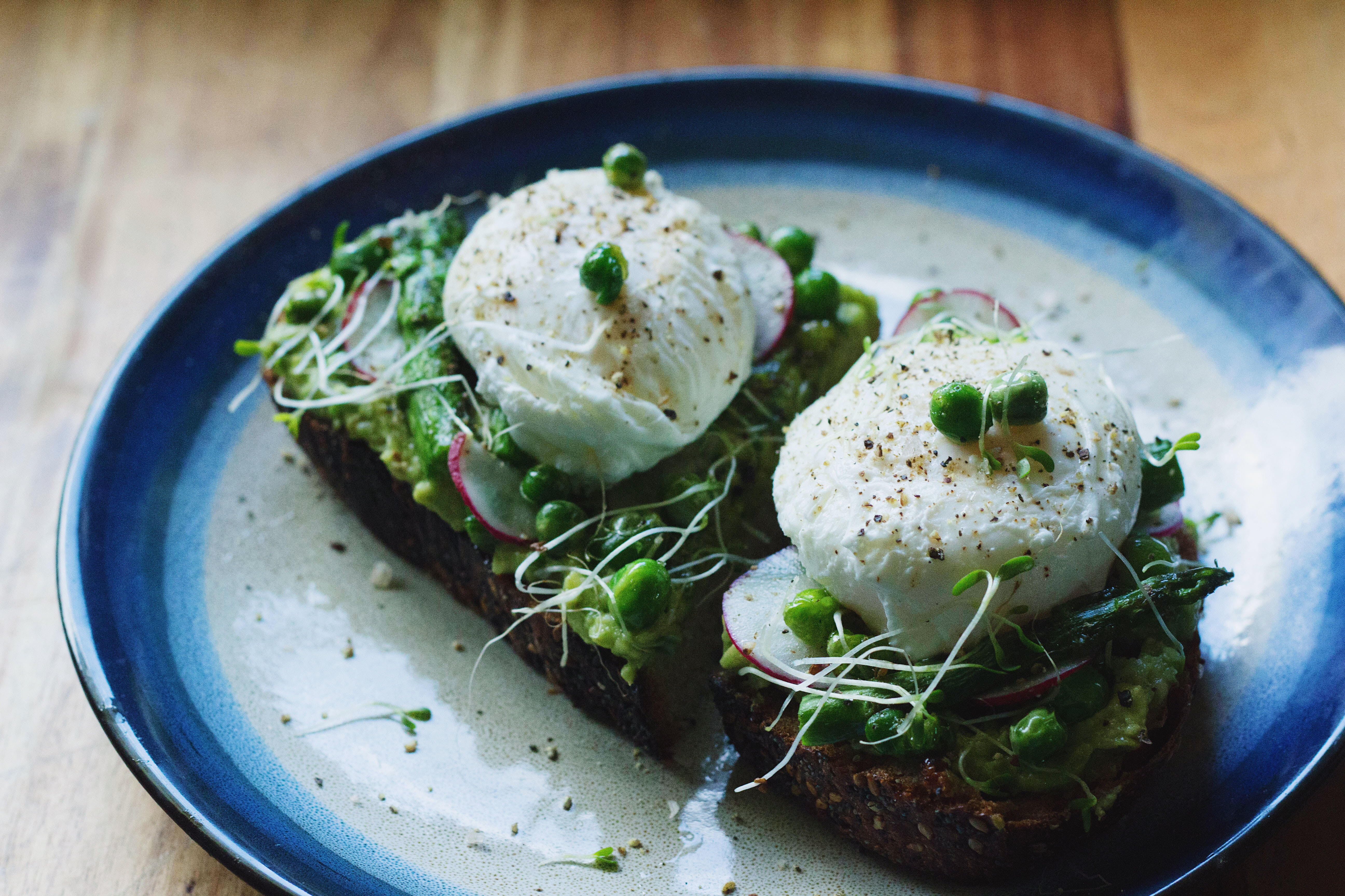 Poached Eggs and Avocado Toast