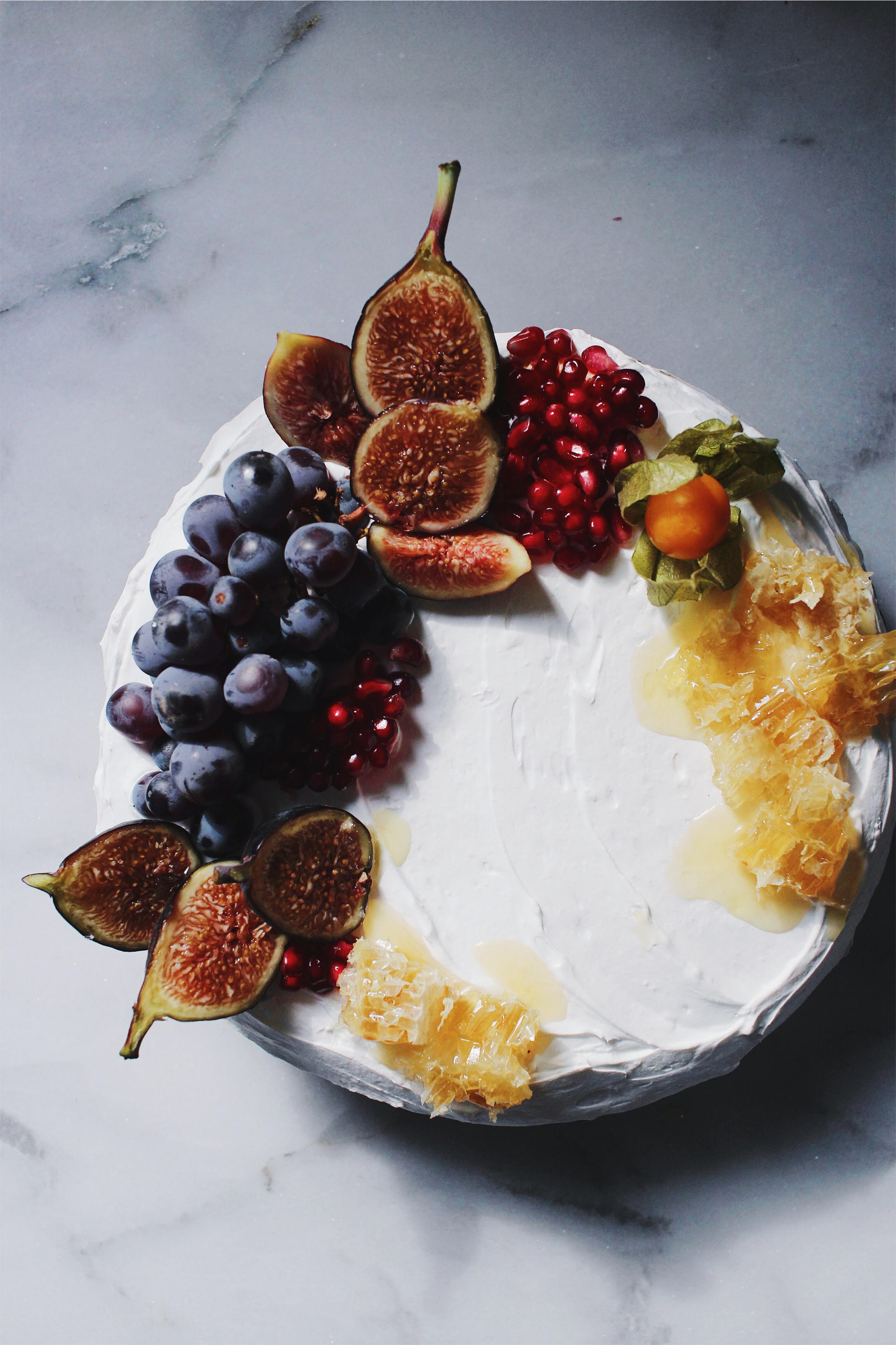 Spiced Whiskey Honey Cake with Whipped Mascarpone