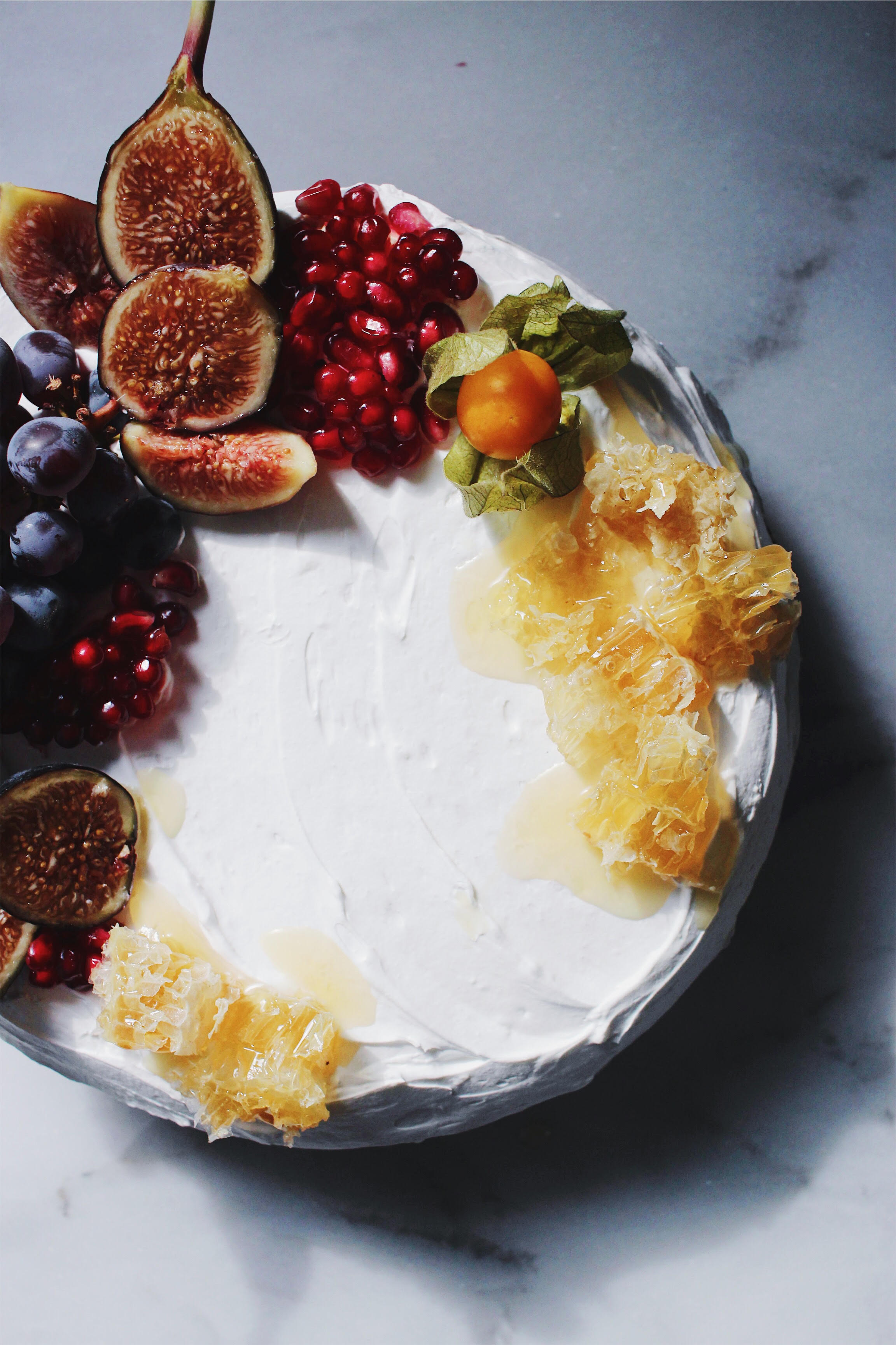 Spiced Whiskey Honey Cake with Whipped Mascarpone