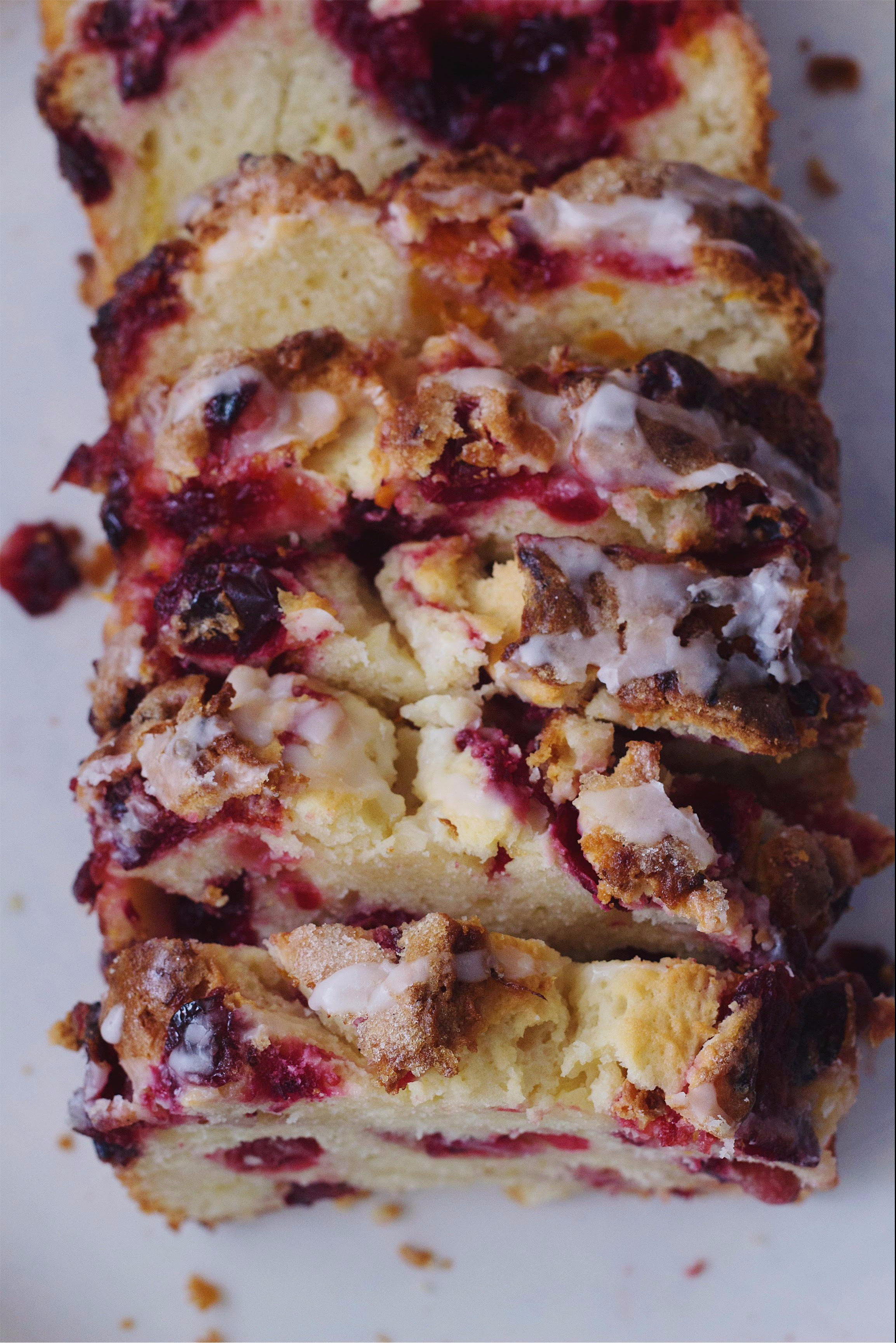 Cranberry Clementine Jam Pound Cake