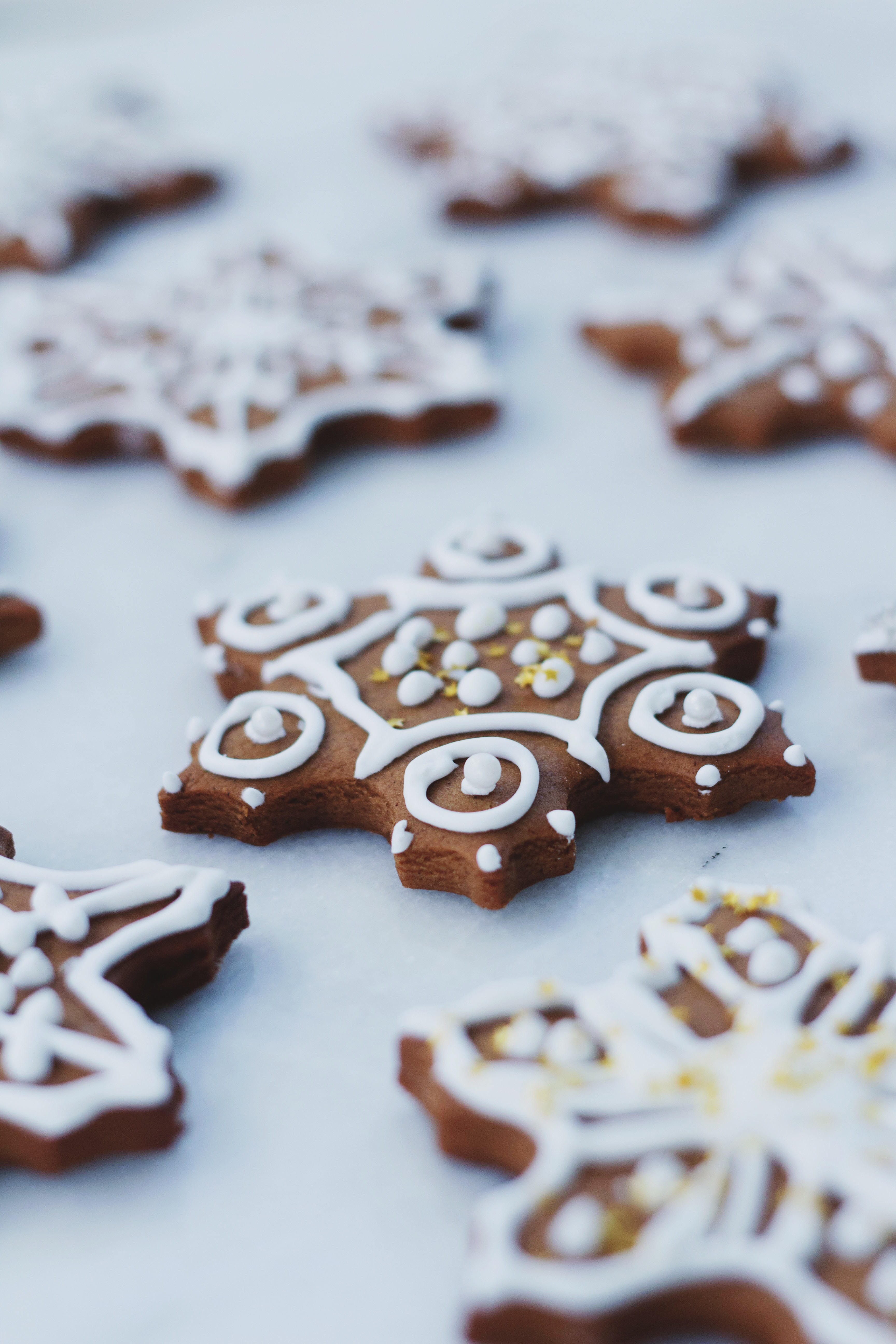 Gingerbread Snowflakes
