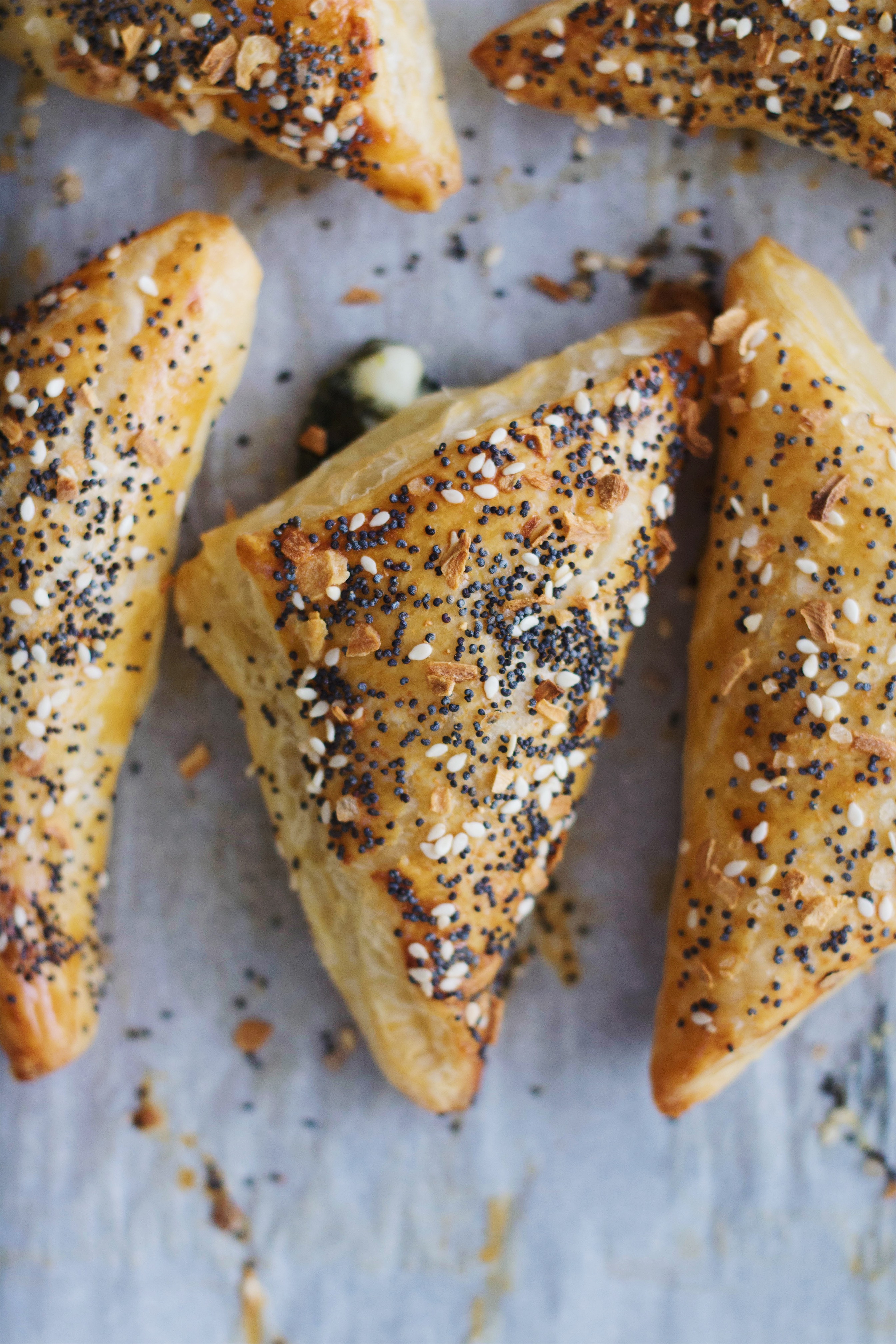 Everything Bagel Feta and Spinach Bourekas