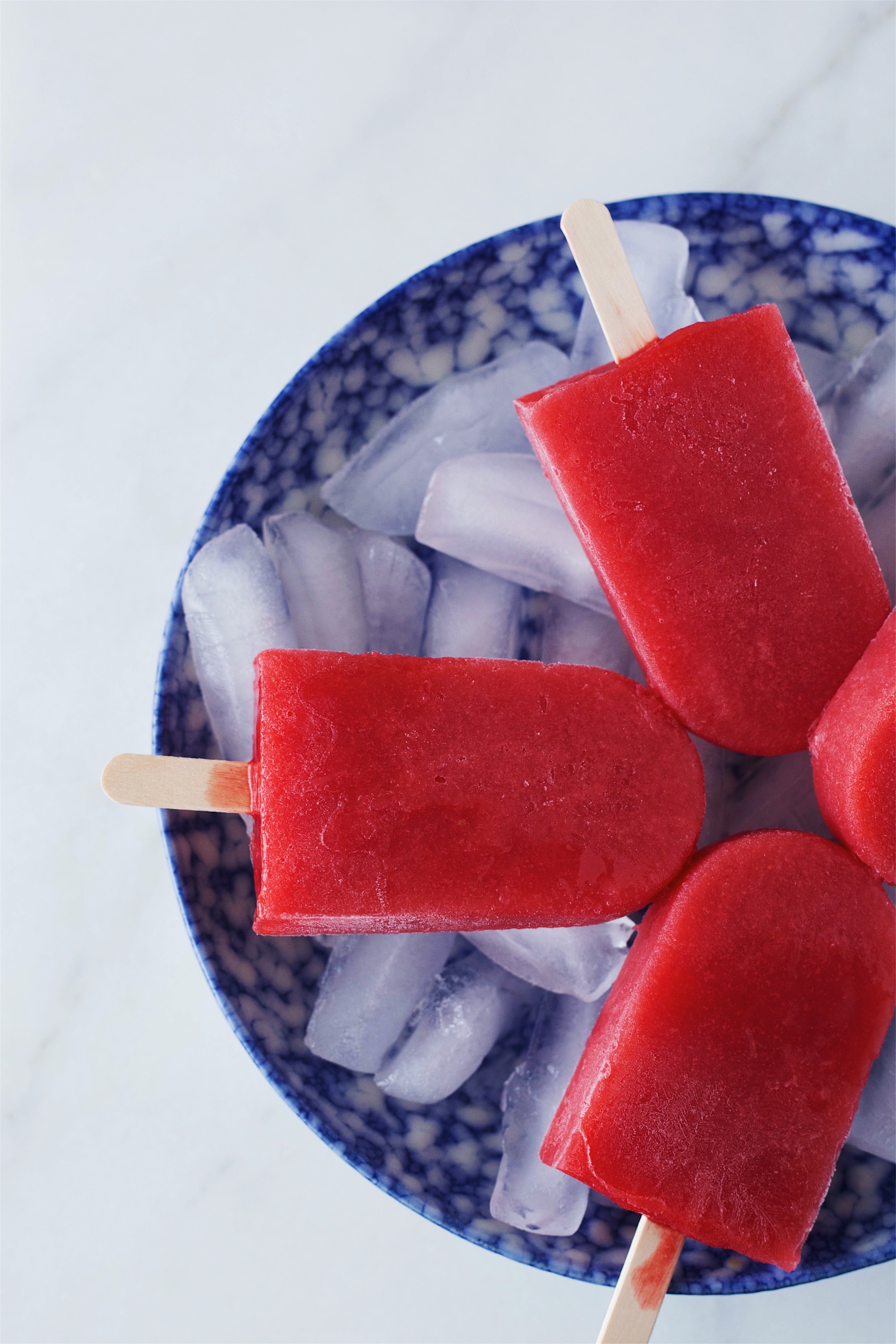 Strawberry Rosè Pops