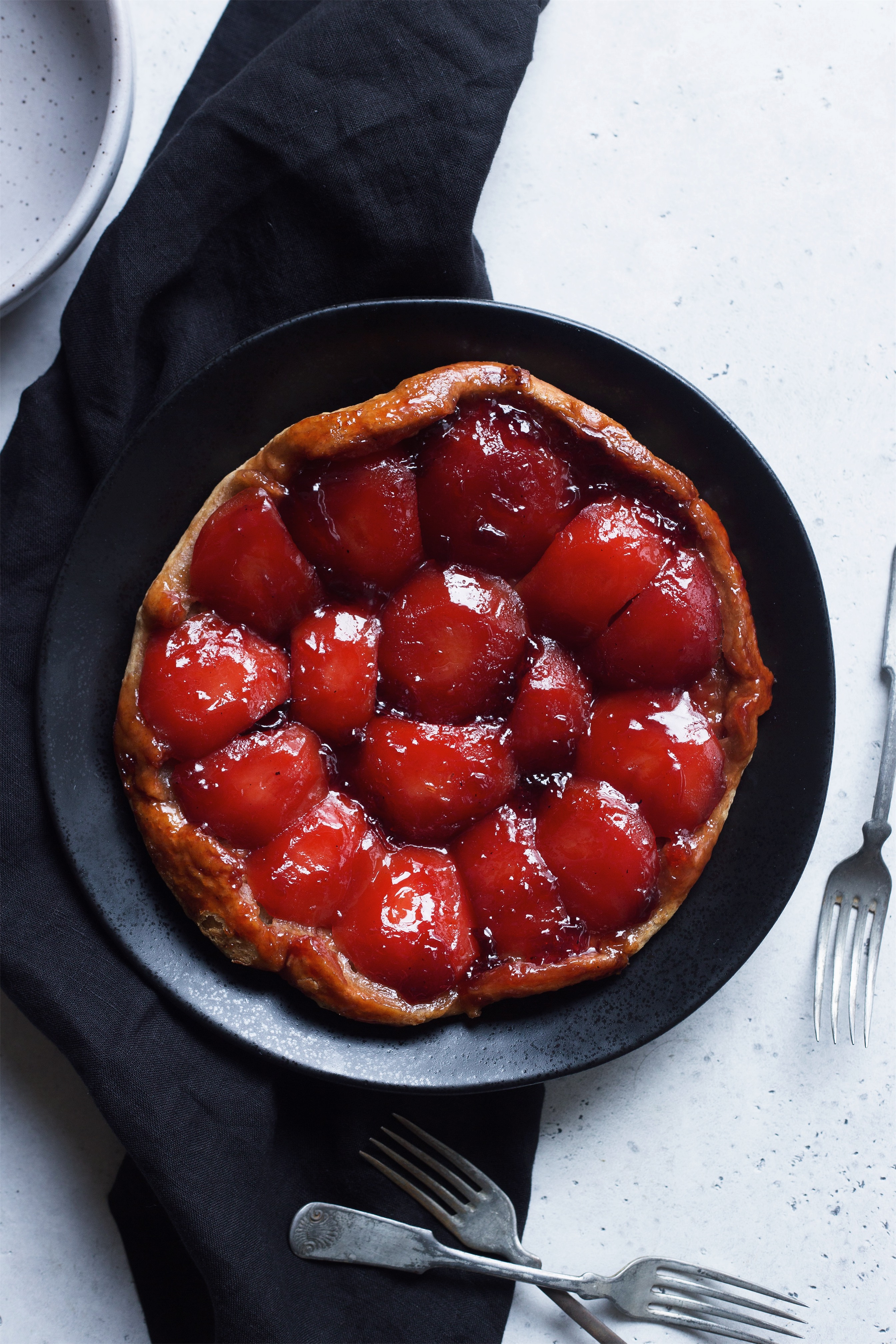 Orange Blossom Quince Tarte Tatin