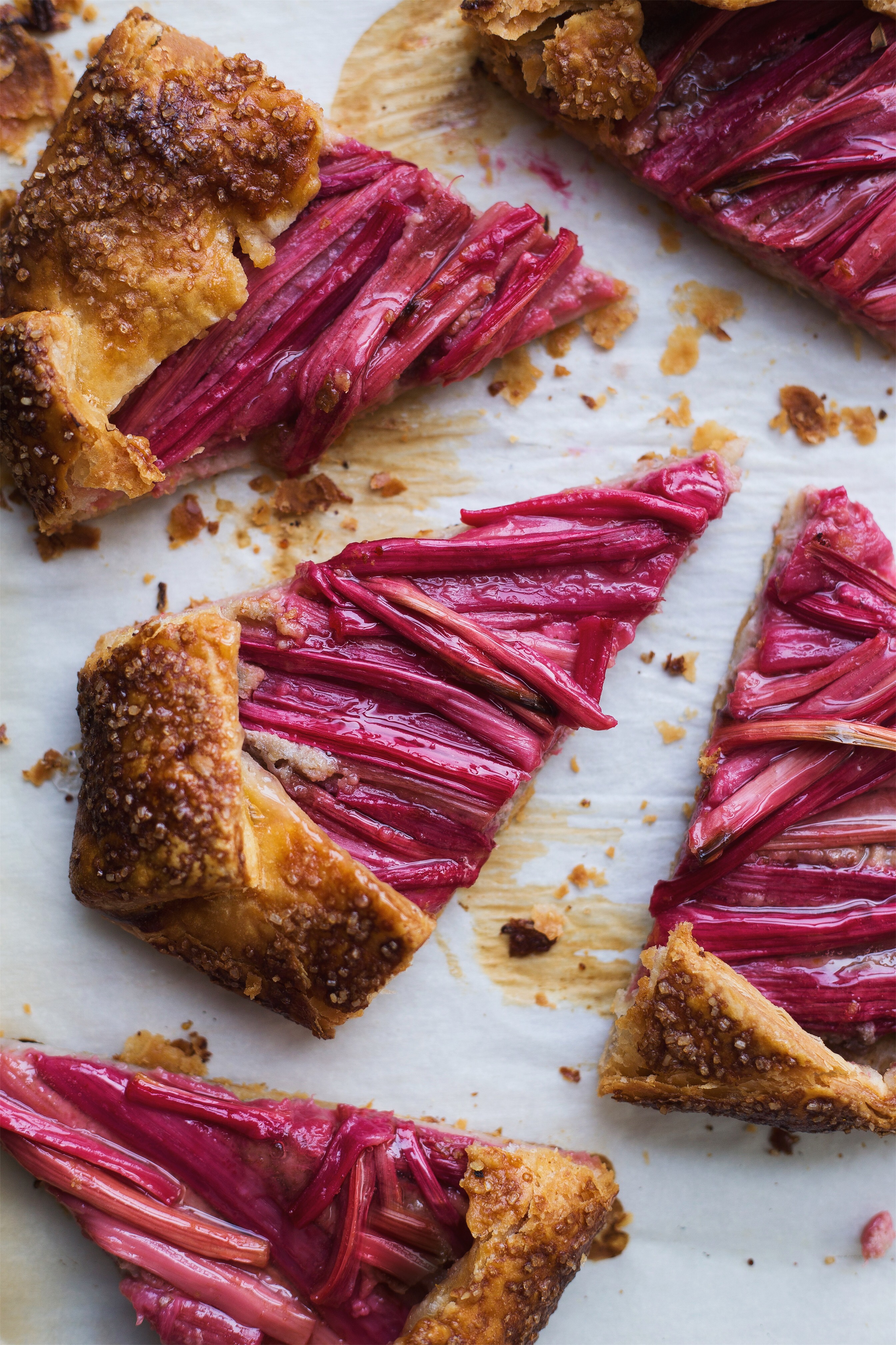 Rhubarb and Walnut Frangipane Galette